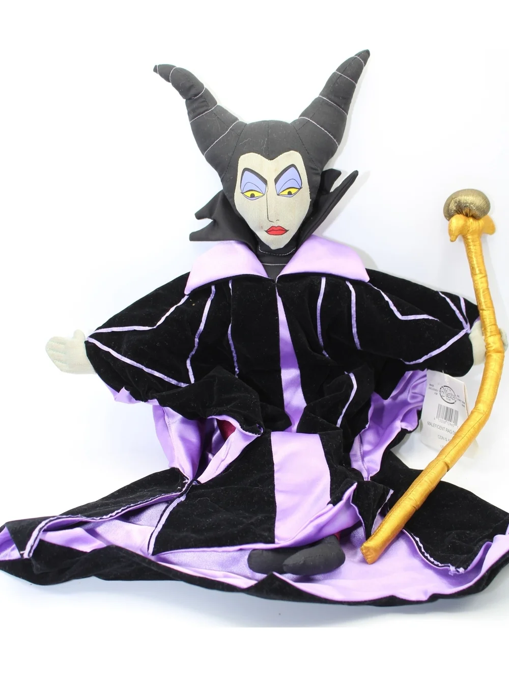 Vintage Disney MALEFICENT RAG DOLL 20